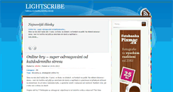 Desktop Screenshot of lightscribe.cz