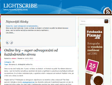 Tablet Screenshot of lightscribe.cz